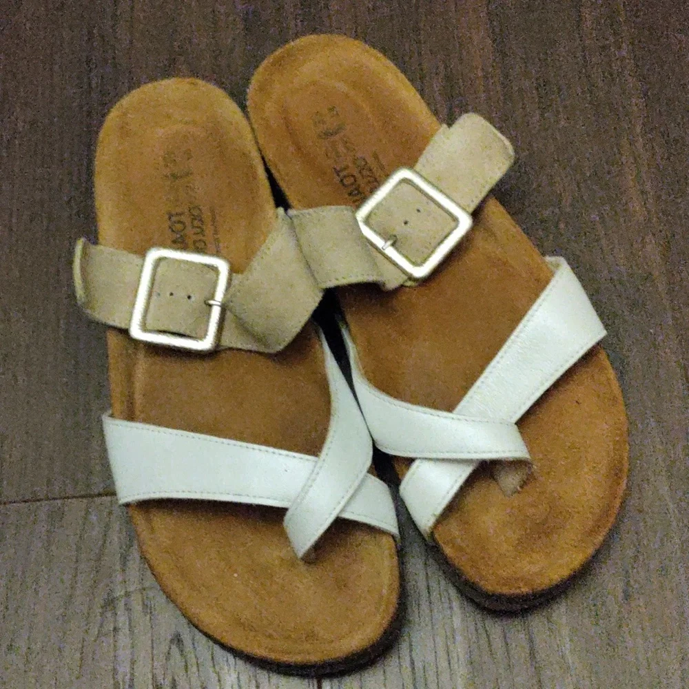 Naot "Fresno" Leather Slide Sandals